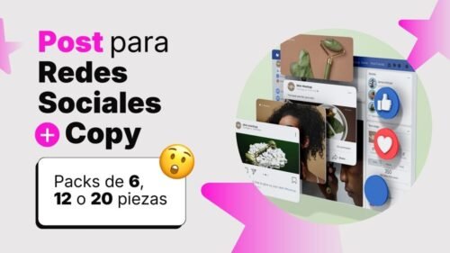 Paquete de redes sociales - 12 piezas - Instagram/Facebook